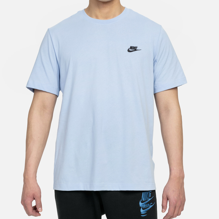 나이키 반팔티 스포츠웨어 클럽 티셔츠 AR4999-548 하늘색반팔티 반팔티셔츠 남성반팔티