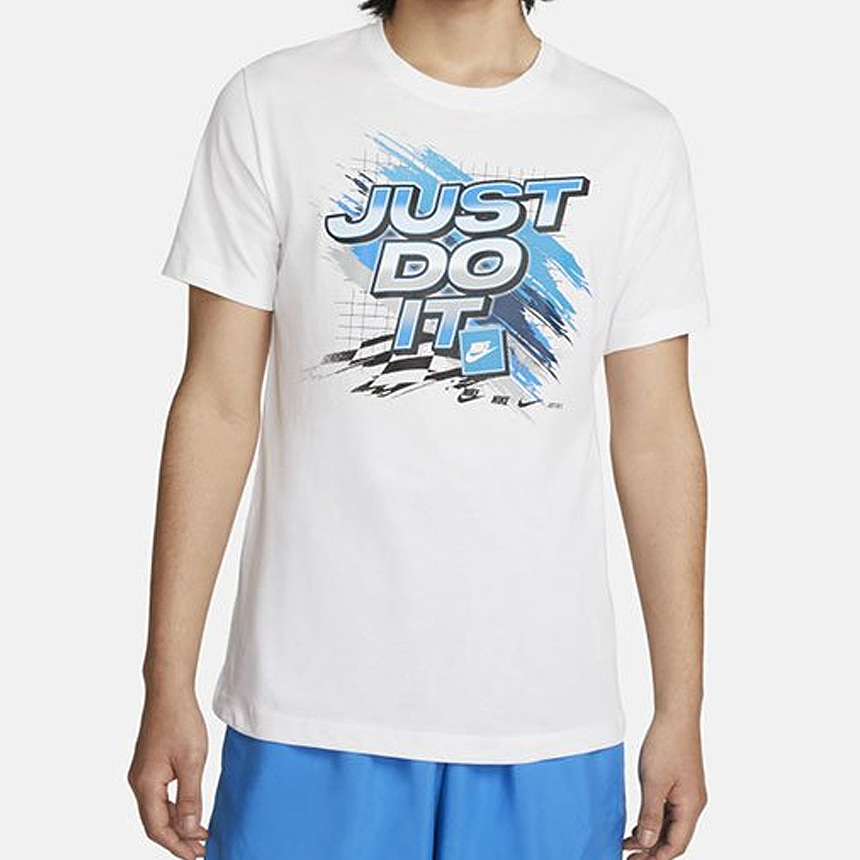 나이키 스포츠웨어 레이싱 그래픽 반팔 티셔츠 DR7998-100 남자티셔츠 여름반팔 캐주얼복 데일리티셔츠