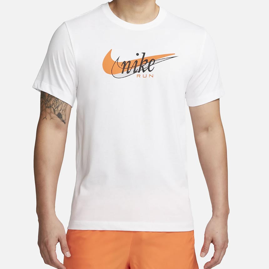 나이키 남성반팔티 흰색기본티 드라이 핏 러닝 티셔츠 FD0125-100