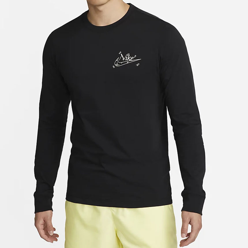 나이키 스포츠웨어 남성 긴팔 티셔츠 데일리룩 라운드넥 운동티셔츠 블랙티셔츠